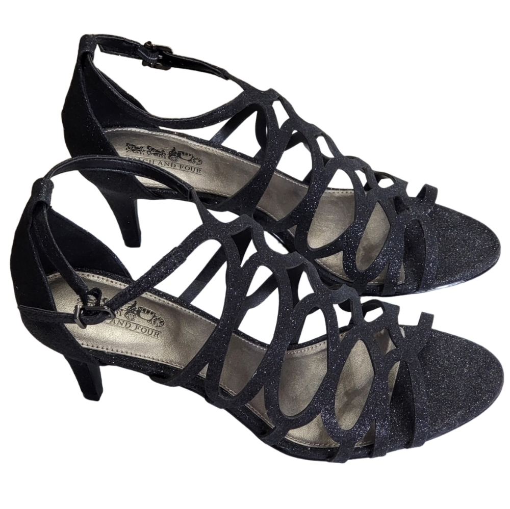Coach and Four Sparkle Heels. Size 8